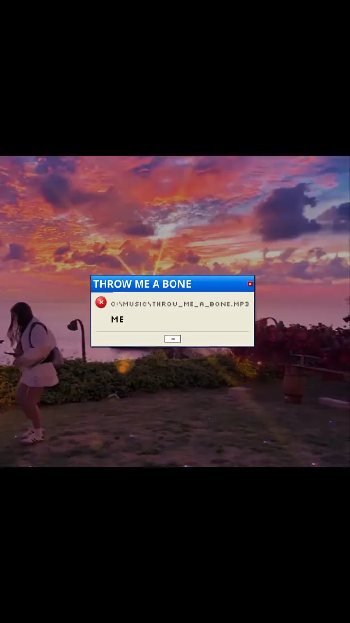 Lyric video example: Sunset desktop collage