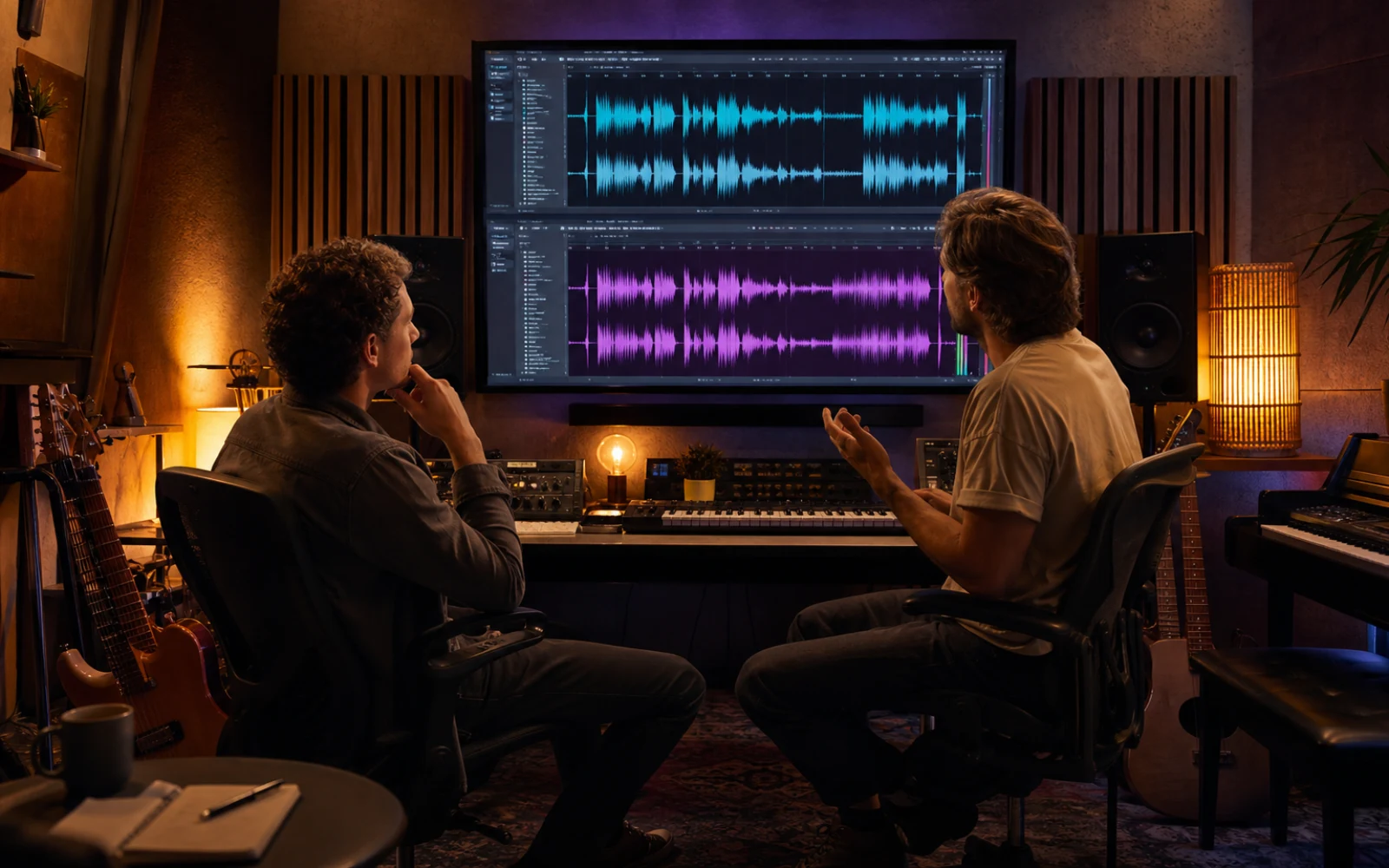 Musicien révisant des reprises de chansons acoustiques et cinématographiques alternatives